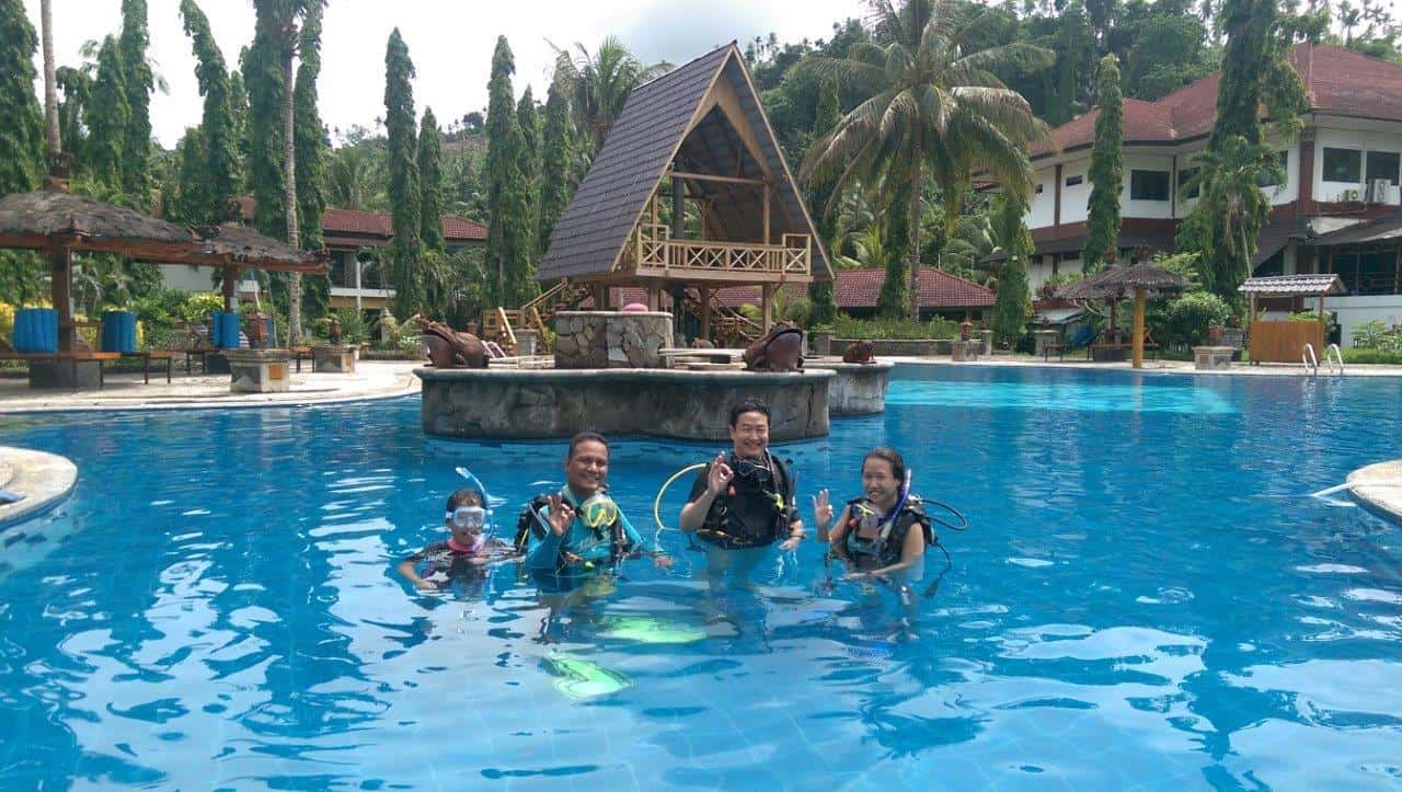 Dive course at Tasik Ria