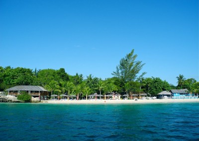 Beach and restaurant