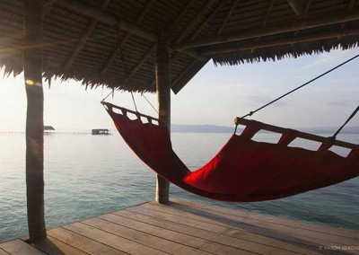 Hammock on balcony