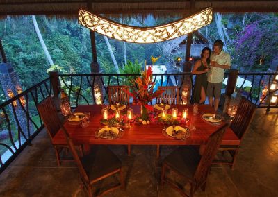 Open air dining