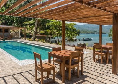 Pool with patio