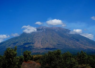 Mount Agung from Tulamben