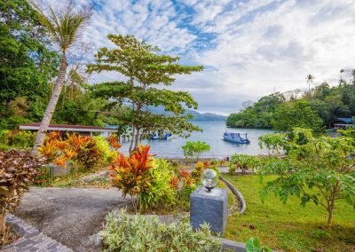 Garden with sea view