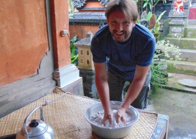 Making coconut milk